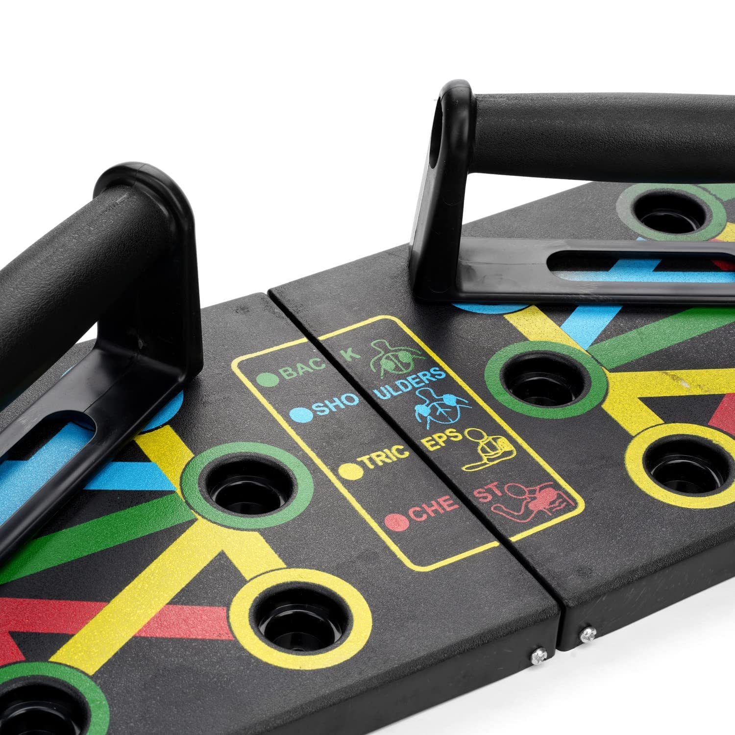 Planche de pompes pliable ADAPTFIT 10 en 1 avec poignées solides