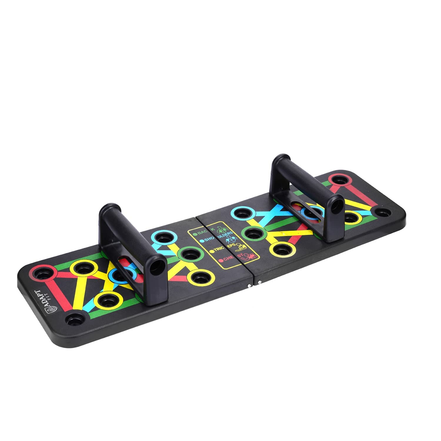 Planche de pompes pliable ADAPTFIT 10 en 1 avec poignées solides