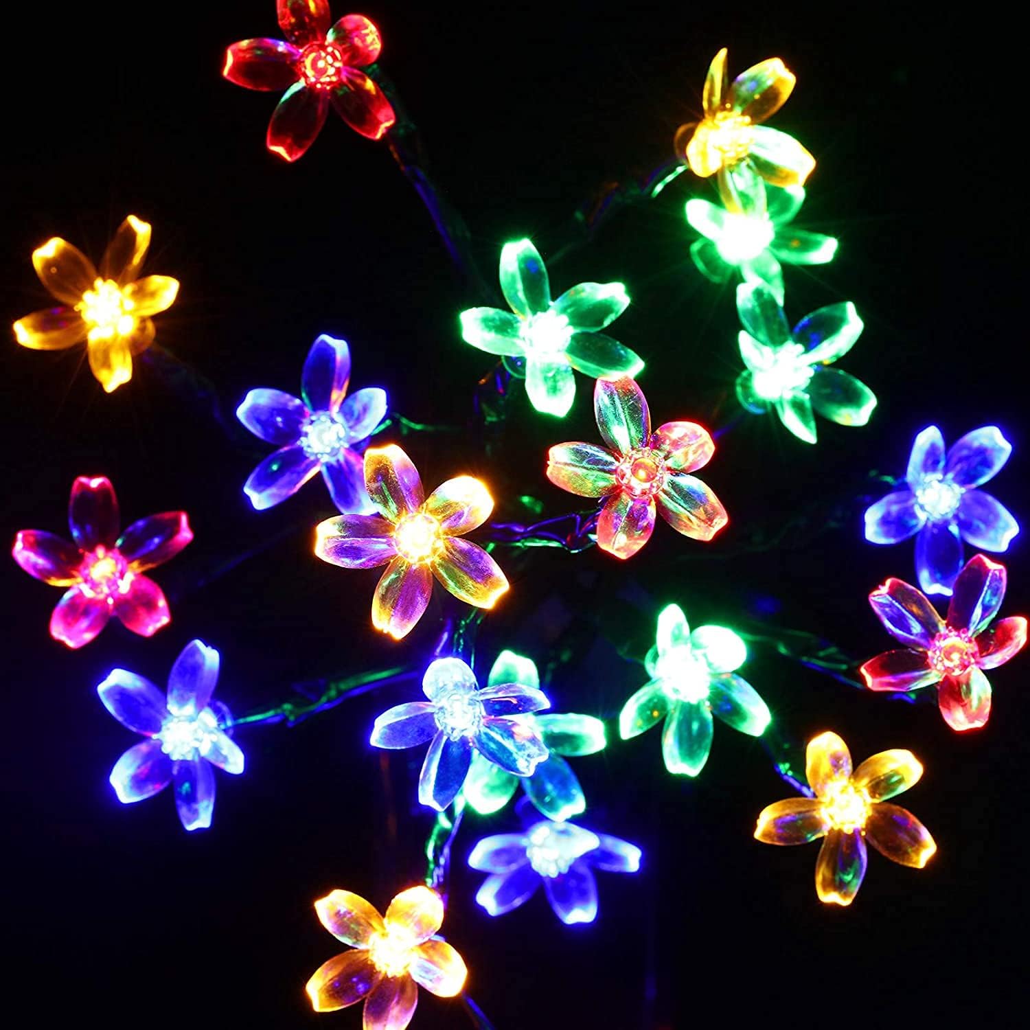 Arbre solaire coloré et étanche pour allée, patio, cour et terrasse